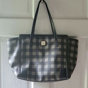 Dooney and Bourke Large Plaid hunter green handbag